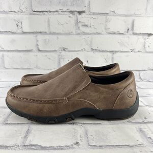 Roper Trent Loafer Mens Size 9 Slip-On Casual Driving Shoe Brown Faux Leather